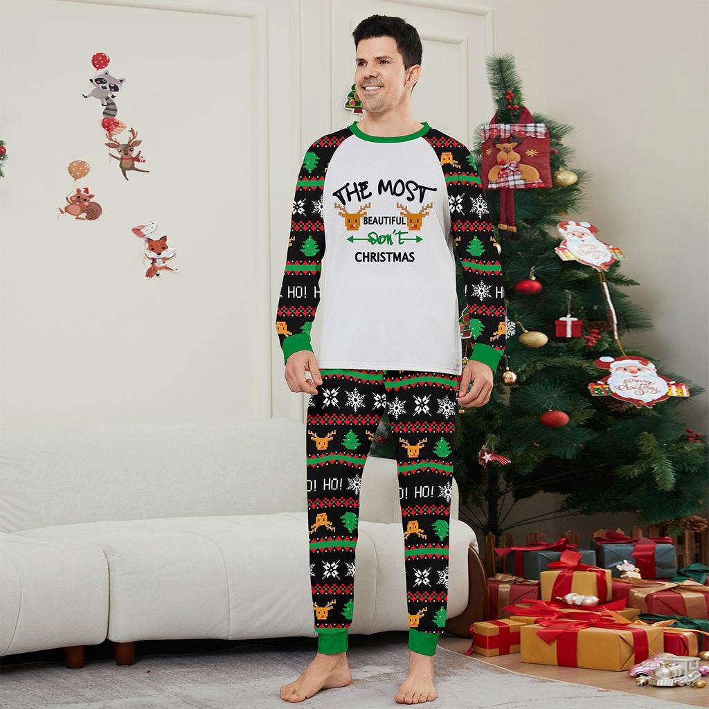 Weihnachten Eltern Kind Familie Set Wohnkultur Weihnachten Pyjamas Zwei Stück Set