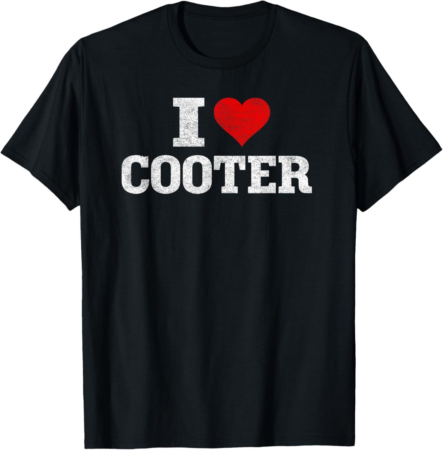 I Love Cooter Heart Cooter Lovers T-Shirt S разноцветный