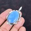 Owyhee Blue Opal Pendant Beautiful Gemstone Pendant 925 Sterling Silver Pendant Handmade Jewelry Decent Pendant Gifts for Him Silver Jewelry