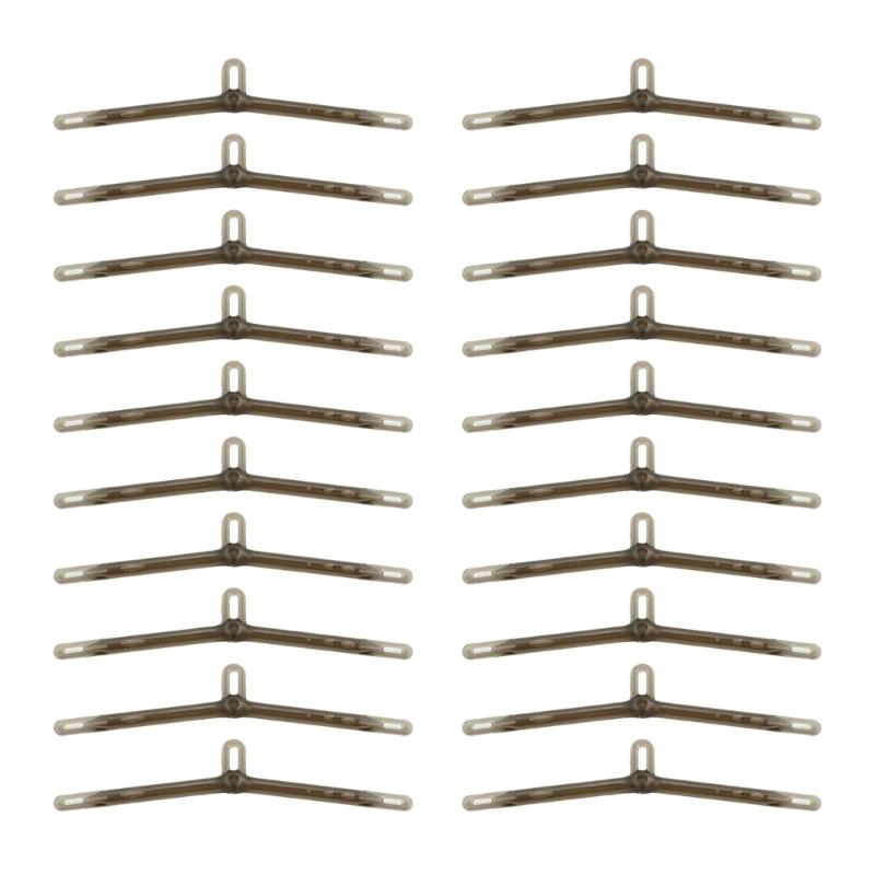 20Pcs Carp Fishing AntiTangle Sleeves Fishing Hook Line Aligner Rubber AntiTangle Sleeves Outdoor Fishing Tackle 1