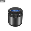 Car Styling LED Ashtray Cigarette Smoke Ash Cylinder Bin Holder With Lid For Ford Mondeo MK1 MK2 MK3 MK4 MK5