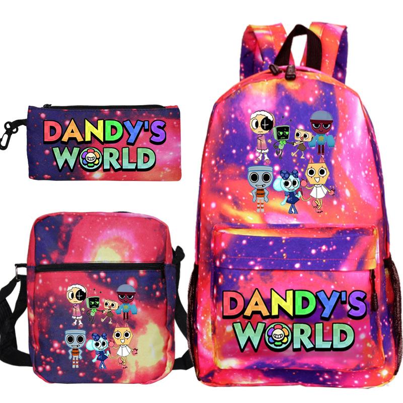 New Dandy's World Game Merchandise Cartoon Print Children's Backpack Cross-border Large-capacity Student Schoolbag