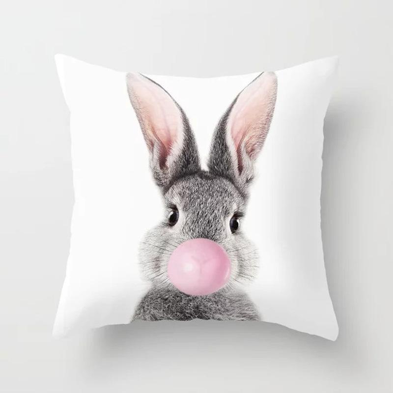 Decorative Pillowcases Cute Animals Home Decor Car Cushion Covers Sofa