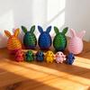 Ou de Paște Printat 3D cu Iepuraș Mini Înăuntru Ou Iepuraș Spiralat Jucărie Fidget pentru Decor Acasă Birou Umpluturi Coș de Paște pentru Copii Adulți