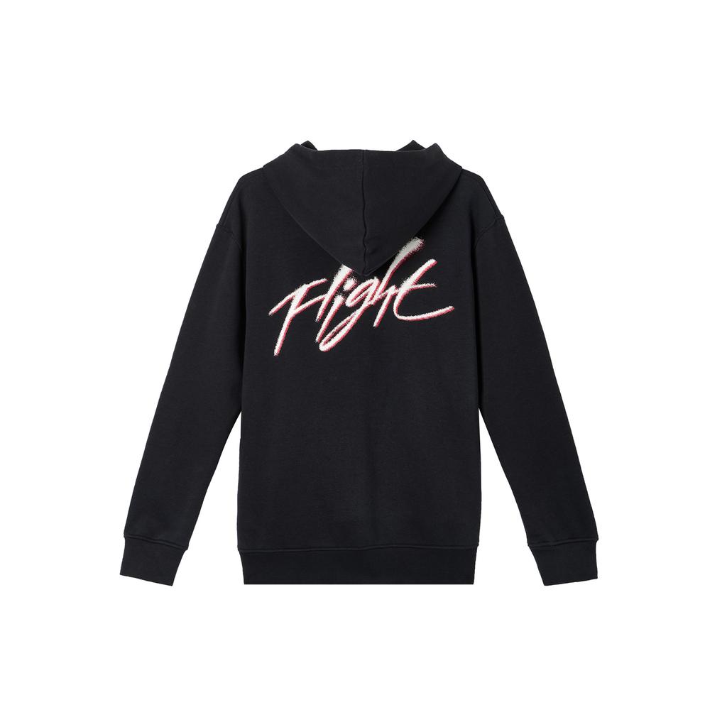 Jordan Graphic Logo Print Pullover Hoodie Men Tops Black DQ7506-011