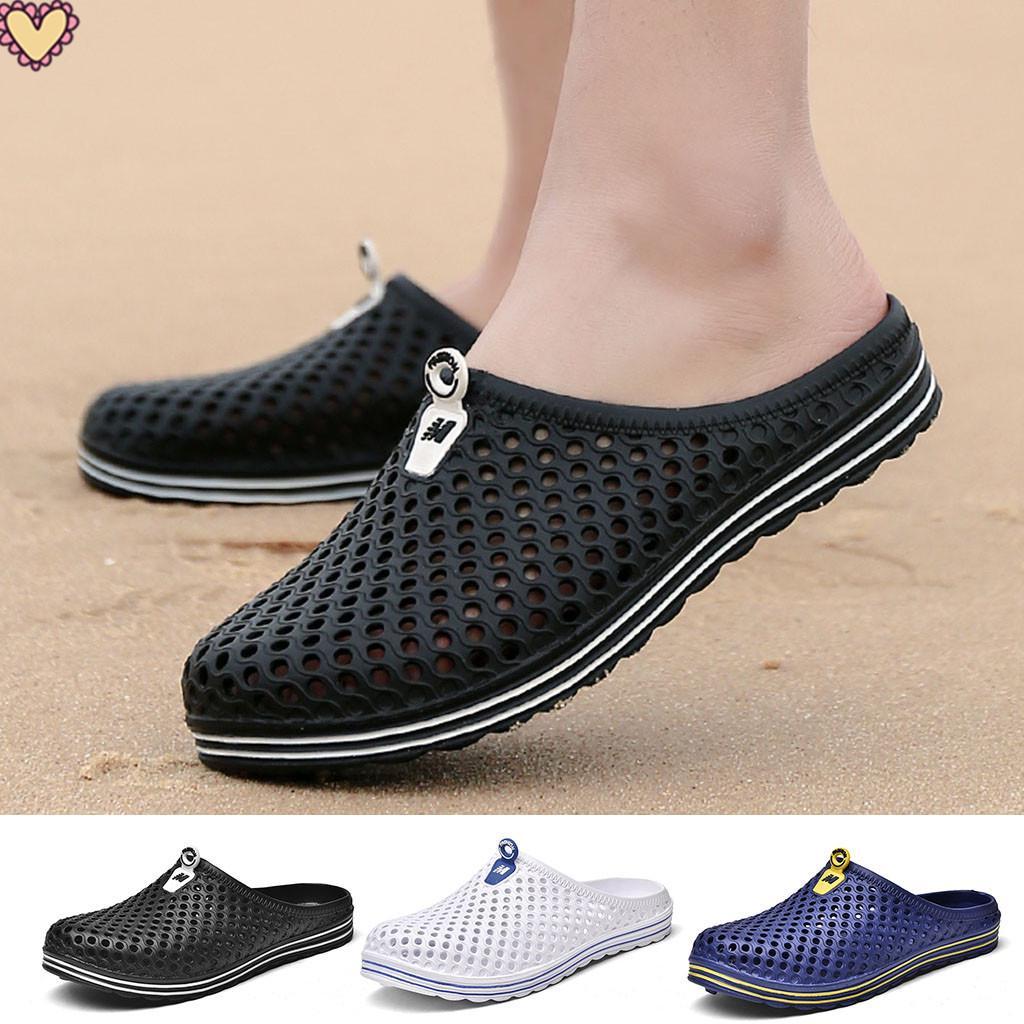 Buy Fashion Mens Womens Beach Sandals Hollow Out Casual Breathable