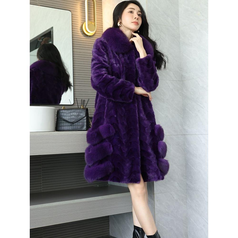 

Women s Fur Coat Stylish and Upscale Mink Fur Coat for Women Genuine Mink Fur Coat Send Mom and Wife Gift XXXXL
