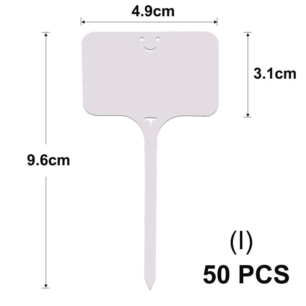 Tall White Tee Tags for Garden Plants Potted Waterproof Anti-UV T Labels Greenhouse Flower Vegetables Herb Markers Sign Stakes