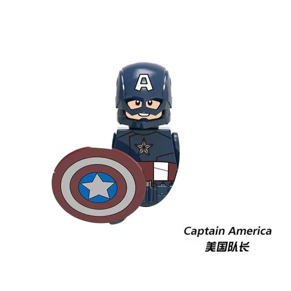 Marvel Heroes Toys Mini Classic Anime Characters Superhero Deadpool Captain America Joker Spider-Man Party Gift Splicing Toy