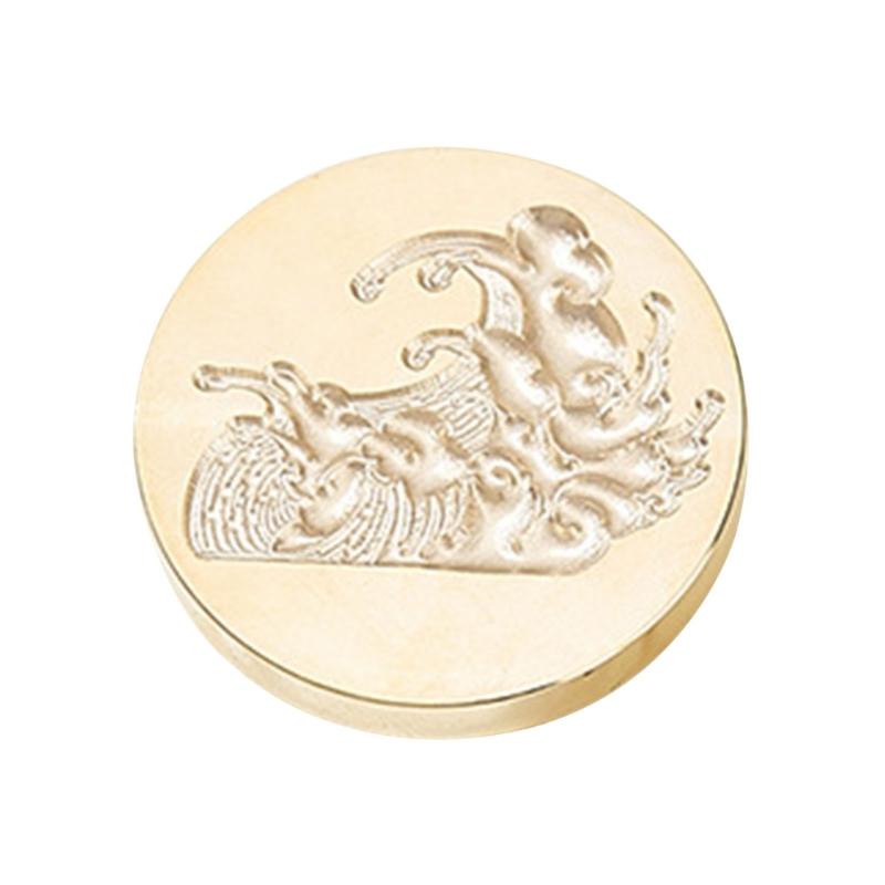 Welliges Texturiertes Wachssiegel Stempelkopf Metall Wachsstempelkopf für Valentinstagskarte Geburtstagskarte Einladungen Umschlag