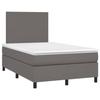 VidaXL Sommier à Lattes de Lit avec Matelas et LED, Lit Rembourré, Lit Double, Lit Adulte de Chambre à Coucher Intérieur, 3135817