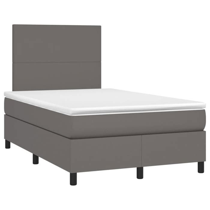 VidaXL Sommier à Lattes de Lit avec Matelas et LED, Lit Rembourré, Lit Double, Lit Adulte de Chambre à Coucher Intérieur, 3135817
