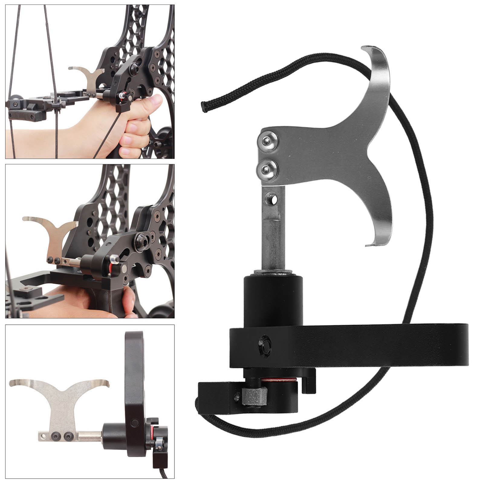 

Arrow Rest Stainless Steel Aluminum Alloy Disassembly Free Archery Drop Away Arrow Rest with Clasp for Compound Bow