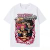 One Piece Luffy Gear 5 Nika Unisex Tshirt 2026 Summer New Popular Anime Print American Casual Family Short Sleeved Top