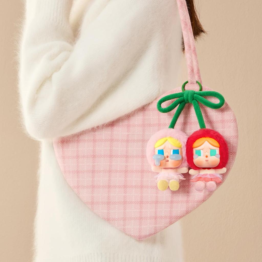 POP MART CRYBABY Crying For Love Plush Pendant Love You Cherry Much