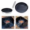Portable Frying Pans with Storage Bag Nonstick Skillets Light Weight Grill Pans Outdoor Cookware for Camping Travel