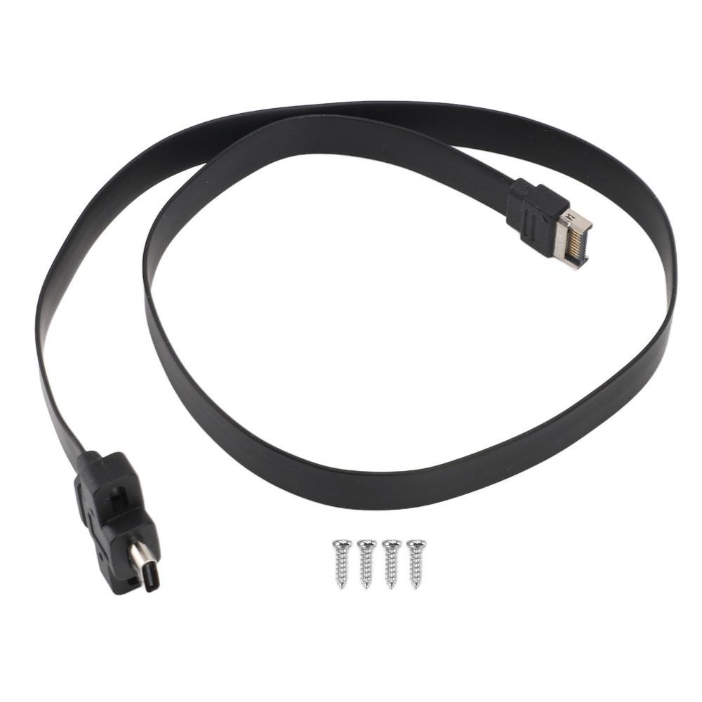

0.5m / 1.64ft Type E to Type C Cable 20Gbps Speed with Screws Data Transfer Converter Motherboard Header Cable