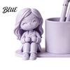 Three-dimensional Pen Stand 3D Printed Holder Creative Desktop Organizer for Pencils Gel Pens Smooth Surface Holder Makeup Brushes Storage Container