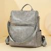 Backpack PU Soft Leather Niche Design Casual Shoulder Bag Large Capacity Simple Travel Fashion Commuting Backpack