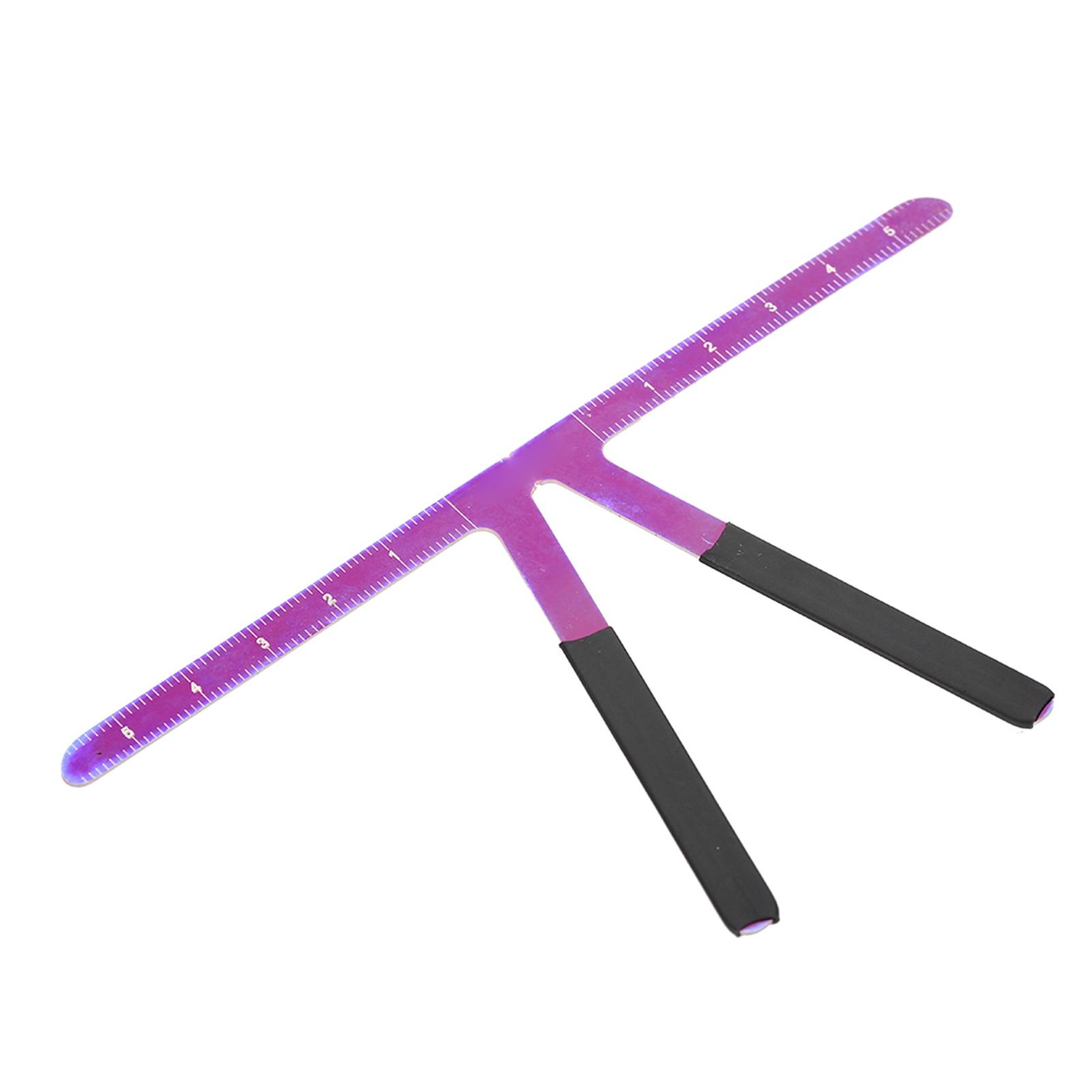 

Permanent Eyebrow Makeup Ruler Reusable Tattoo Shaping Measure Tool Purple