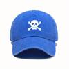 Urban Style Adjustable Baseball Cap with Skull Motif  Woven Polyester Hand WashDry Clean Unisex