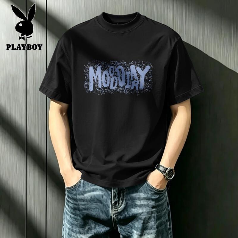 Playboy Men s Short Sleeve Pure Cotton T-Shirt XL