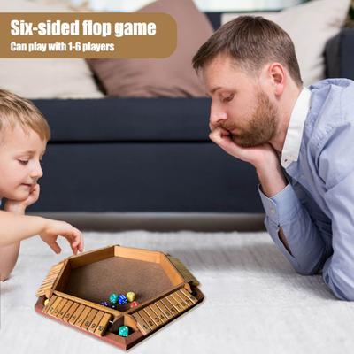 Shut The Box Board Game with 12 Dice 45663 Players Kids Adults Family