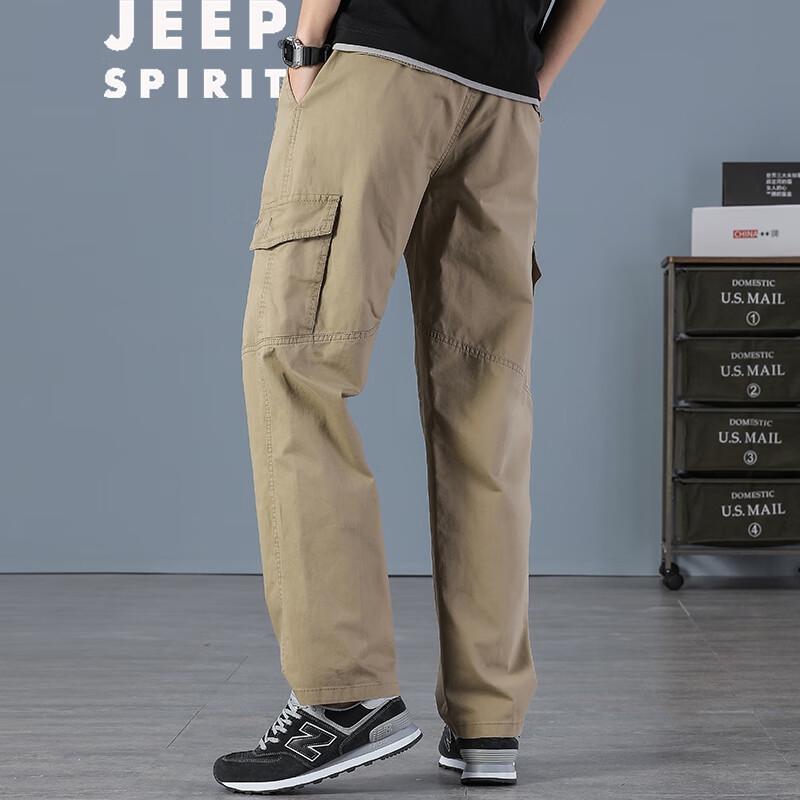 Мужские свободные прямые брюки-карго JEEP SPIRIT 6XL