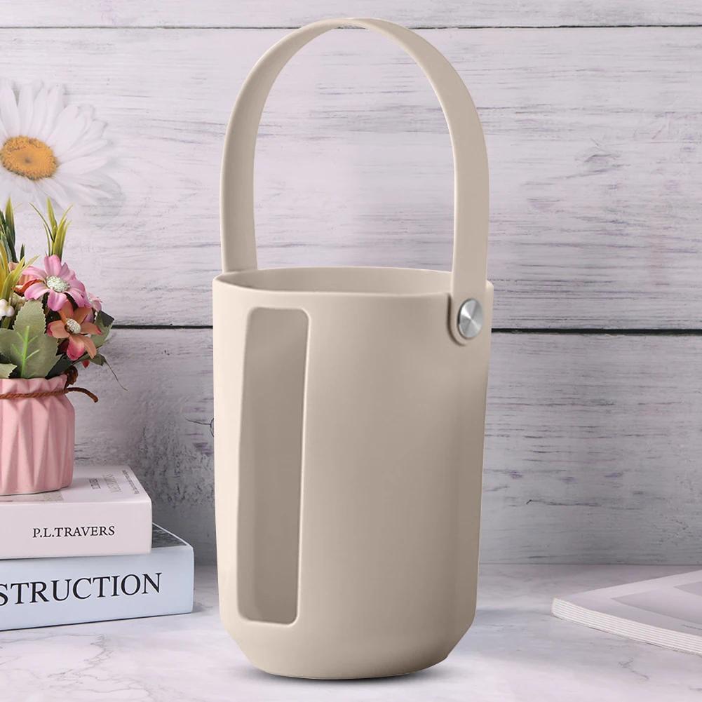 Funda Protectora para Vaso Bolsa Portabotella de Agua con Asa Portátil Bota de Silicona Reutilizable para Vaso Stanley 40oz