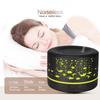Smart Remote-Controlled Wood Grain Ocean Fish Aroma Diffuser & Humidifier