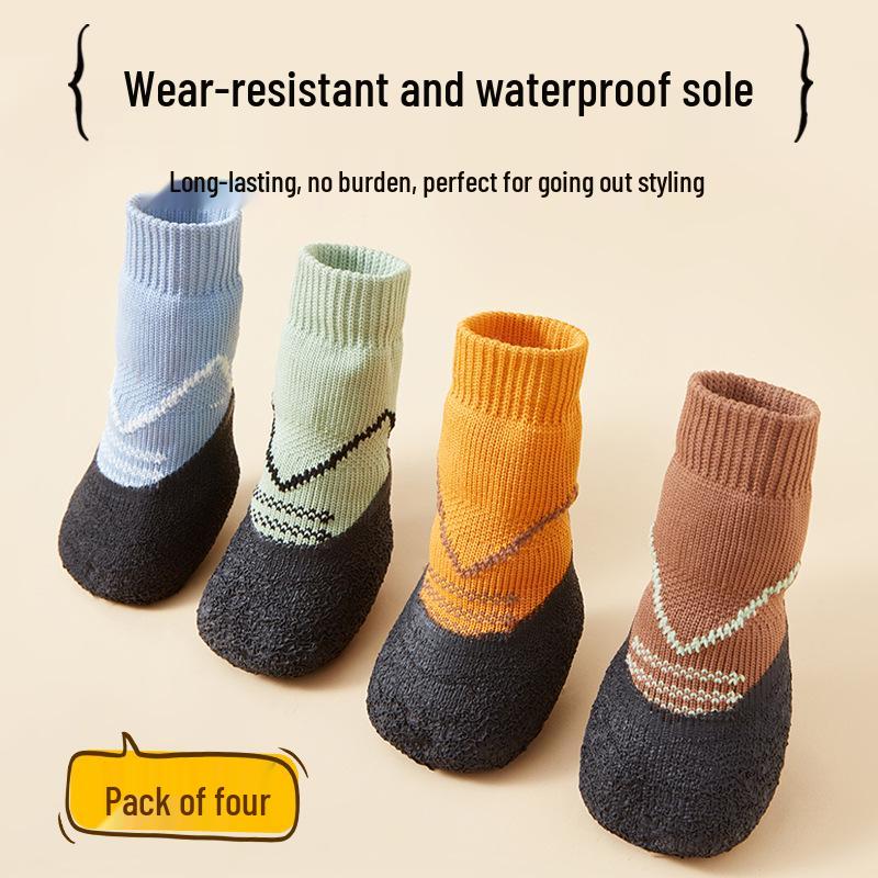 Waterproof Non-Slip Small Dog Shoes - Comfortable, Soft, Anti-Dirt Outdoor Footwear for Teddy & Small Dogs