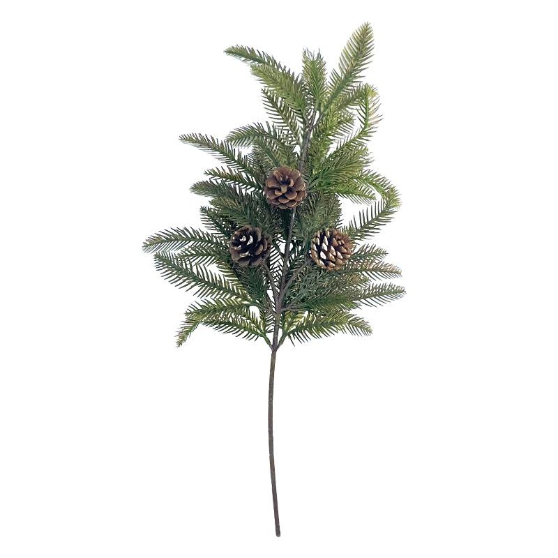 Green plants Christmas pine needles pine cones bouquet home Nordic style ornament living room flower arrangement pine branches decoration artificial