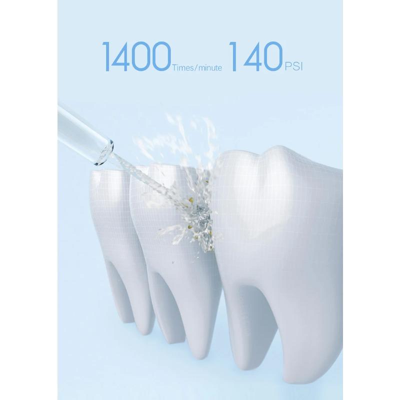 Portable Oral Irrigator Dental Irrigator Teeth Water Flosser Bucal Tooth Cleaner Waterpulse 200ML 1400/min