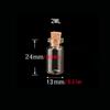 10 Pieces 1ml 2ml Clear Glass Bottle with Cork Empty Spice Jar Science Experiment Crafts Mixing Capacity 24x12mm/11*22mm