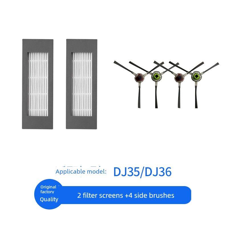 Suitable for Ecovacs Sweeping Robot Accessories Dj35 Dj36 Side Brush Main Brush Filter Cloth Bracket Cleaning Solution