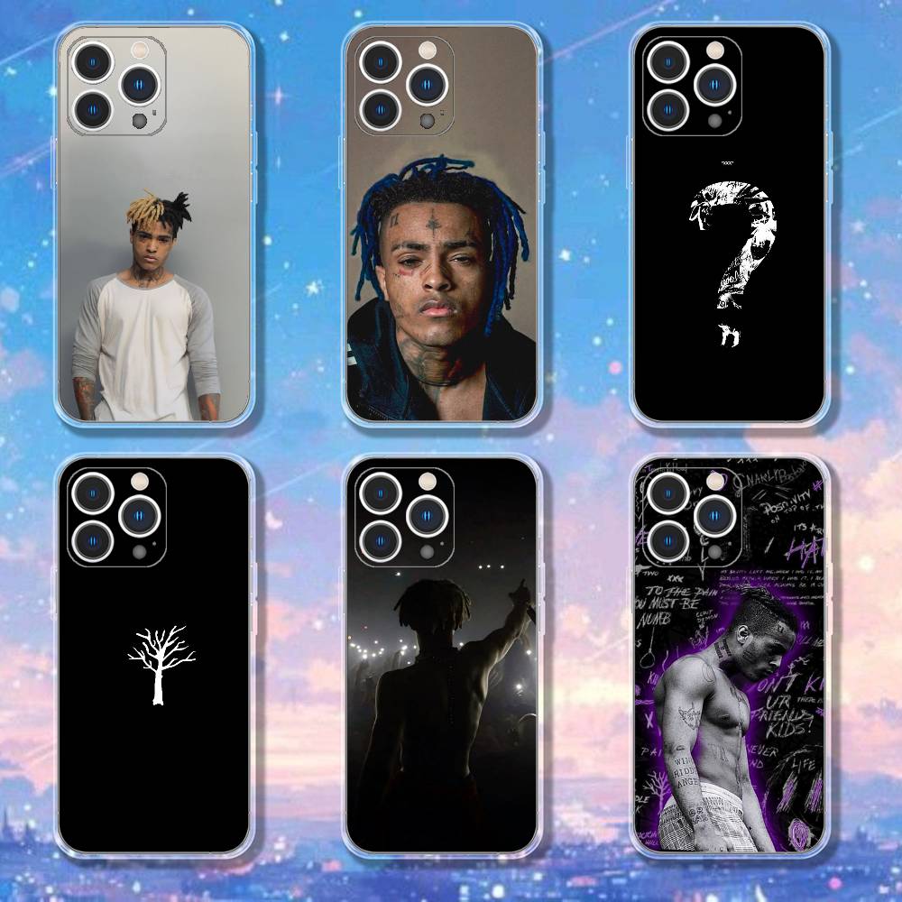 Rapper X-XXXTentacionS Phone Case For iPhone 17,16,15,14,13,12,11 Pro,Max,Plus,X,XS,XR,SE4,E Mini Transparent Soft Cover