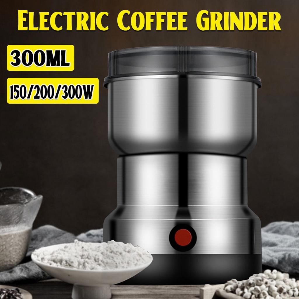 Macinacaffè Elettrico 150/200/300W Macina Cereali Noci Fagioli Spezie Grani Macchina Multifunzionale Caffè Macinacaffè per Casa