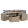 VidaXL Garden Lounge Set with Cushions 5 Pcs, Patio Sofas, Patio Furniture Set, Outdoor Furniture, Beige 3272620