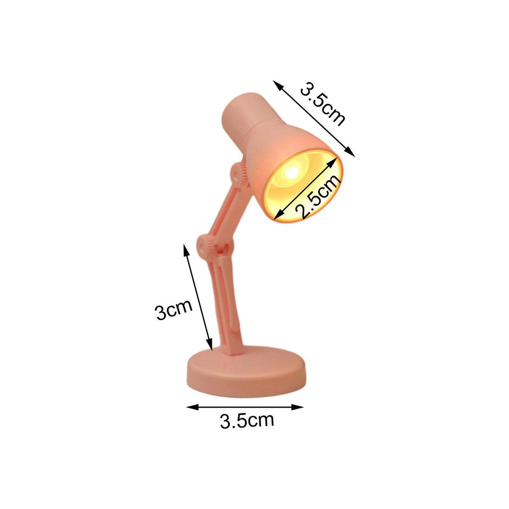Mini Desk Lamp LED Portable Night Light Clip On for Fairy Garden