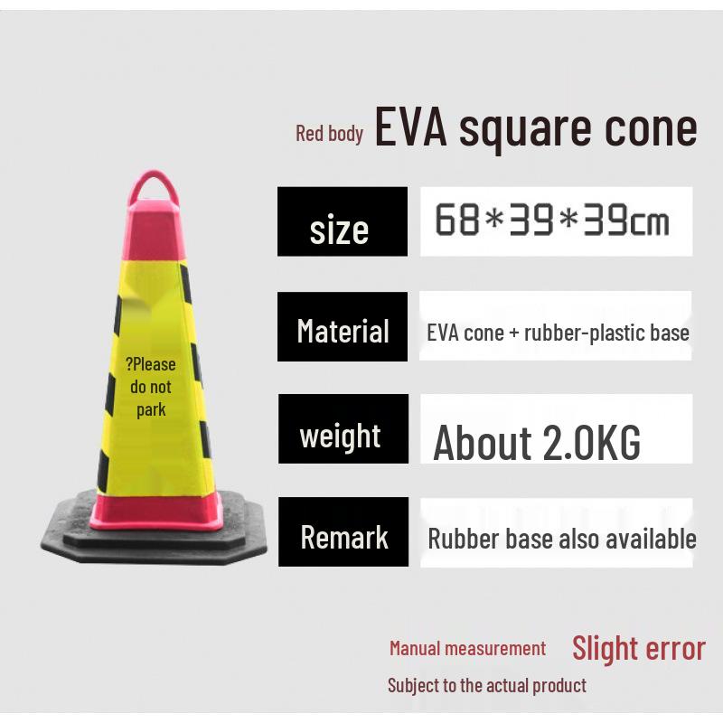 70cm No Parking Rubber Traffic Safety Cone