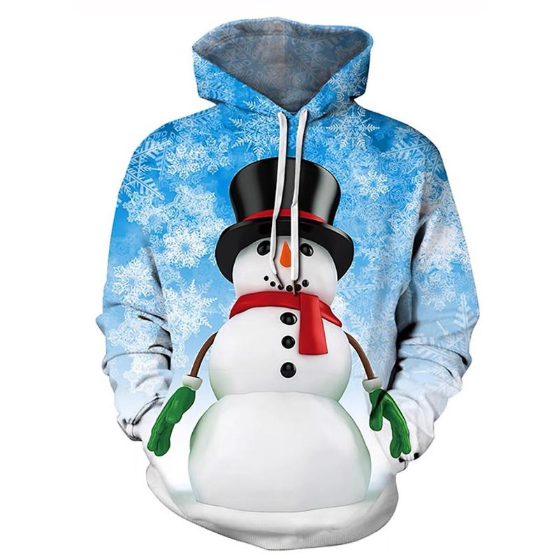 

2024 Men s Hooded Hoodies Prints Merry Christmas Theme Graphic Sweatshirt Drawstring Long Sleeve Streetwear Tops Men s Clothing S