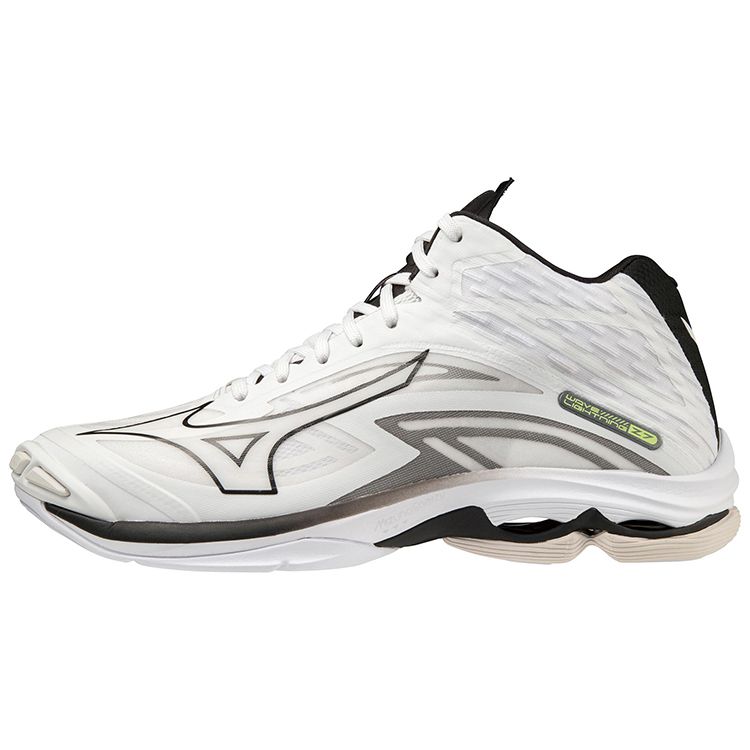 Mizuno Fabric Leather Non-Slip Wear-Resistant Mid-Top Training Shoes Unisex Training Shoes White V1GA225009