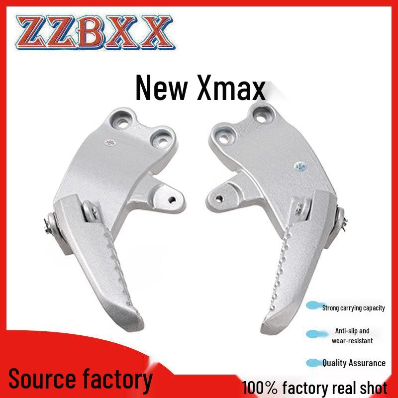 SYM Motorcycle Parts: New Xmax Folding Aluminum Alloy Pedals & Rear Seat Footrests Aluminum Alloy