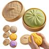 Dumpling Stress Balls Fidget Sensory Toy Simulation Food with Little Steamer Squeeze Dough Ball Stress Relief Hand Toy