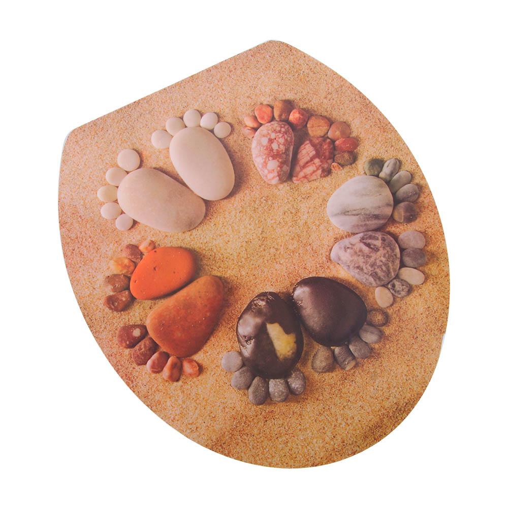 32*39cm Pan Removable Home Bathroom Decoration WC Cover Decals Closestool Decor Toilet Sticker Toilet Seat Sticker