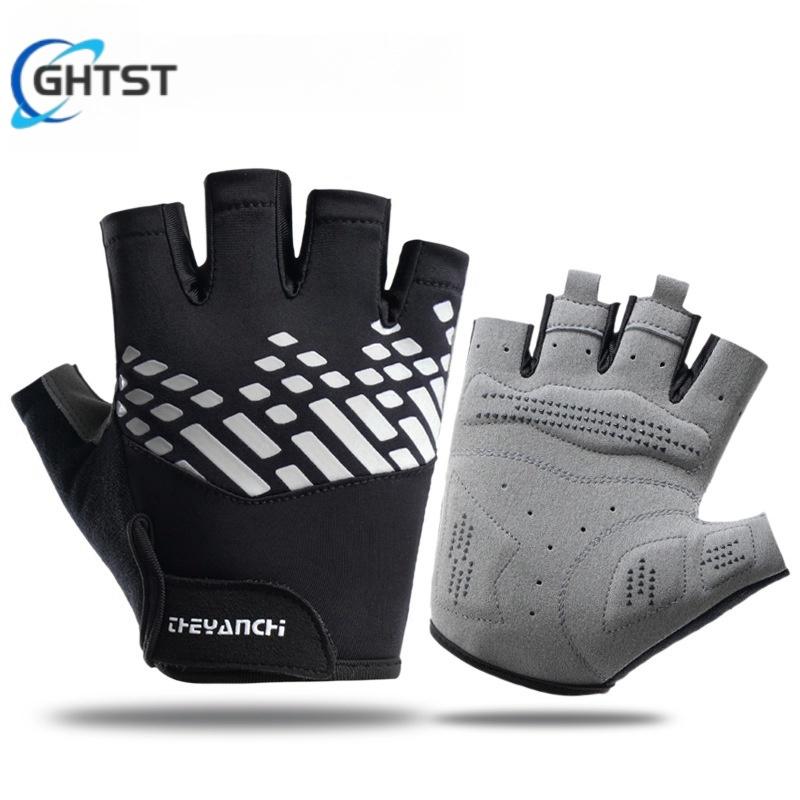 New Cycling Gloves Half Finger Shockproof Wear Resistant Breathable MTB Road Bicycle Gloves Men Women Sports Bike Equipment