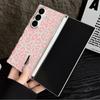 Magnetic Adsorption Phone Case For Samsung Galaxy Z Fold 7 6 5 Fold7 Fold6 Fold5 5G Shockproof Leopard Print Clear Hard Cover