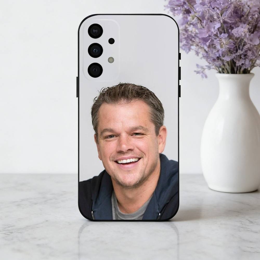 Attractive M-Matt D-Damon Phone Case For Samsung Galaxy A73,A72,A71,A70,A53,A52,A51,Soft Silicone Black Cover