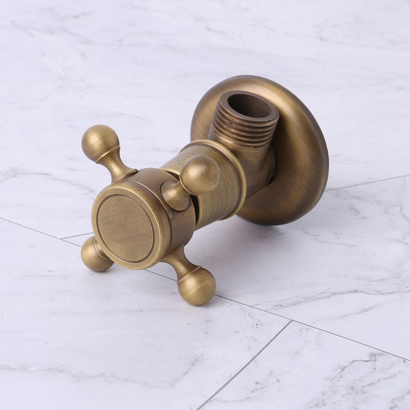 Starožitná mosaz pro trojúhelník pro ventil 1/2" ventily s vnějším závitem pro regulaci vody v koupelně