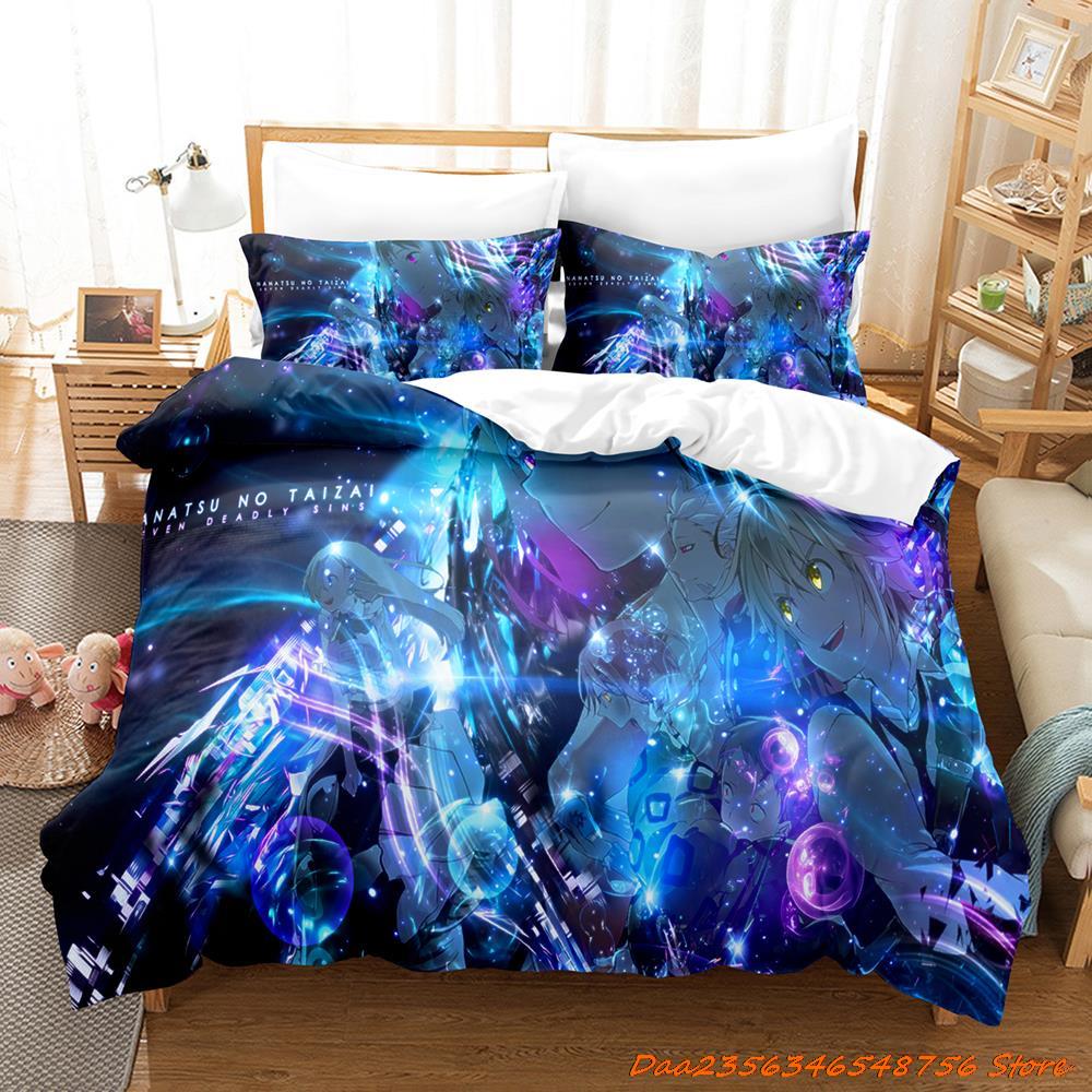 Comforter Escanor The Seven Deadly Sins Bedding Set Single Twin Full Queen King Size Bed Set Adult Kid Bedroom Duvet Sets 3D Anime